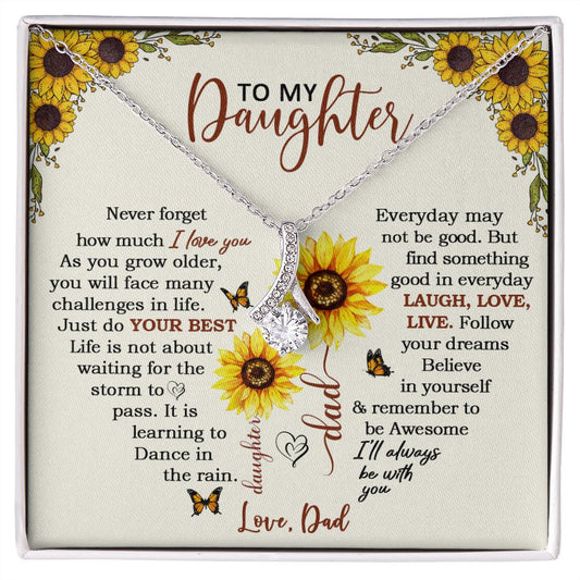 To My Daughter | Never Forget | Alluring Beauty Necklace