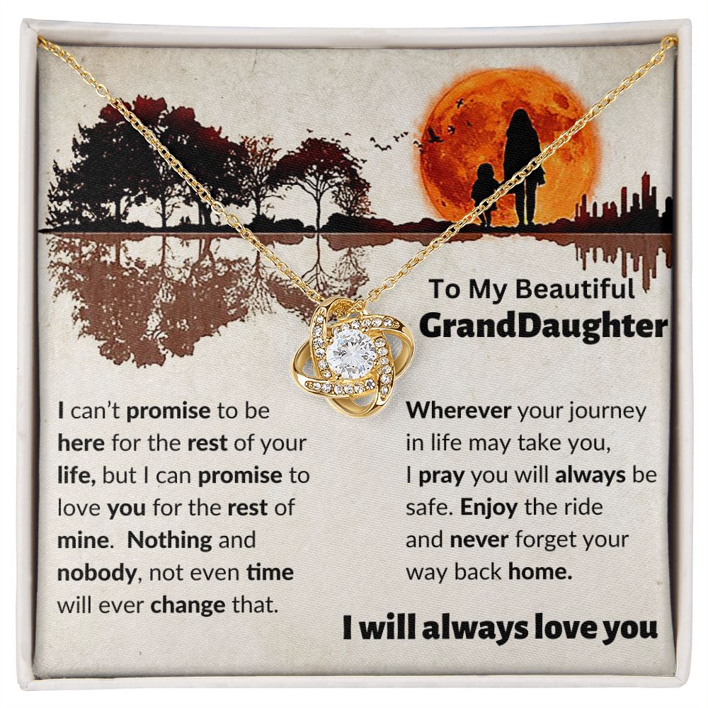 To My Granddaughter | Love Knot Necklace