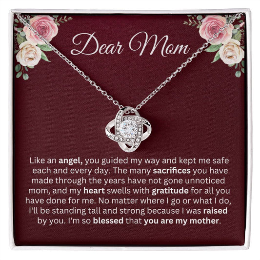 Dear Mom | You're My Angel | Love Knot Necklace
