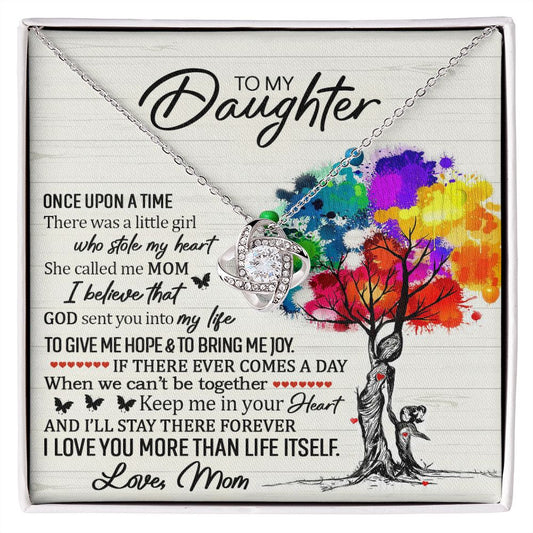 To My Daughter | You Stole My Heart | Love Knot Necklace