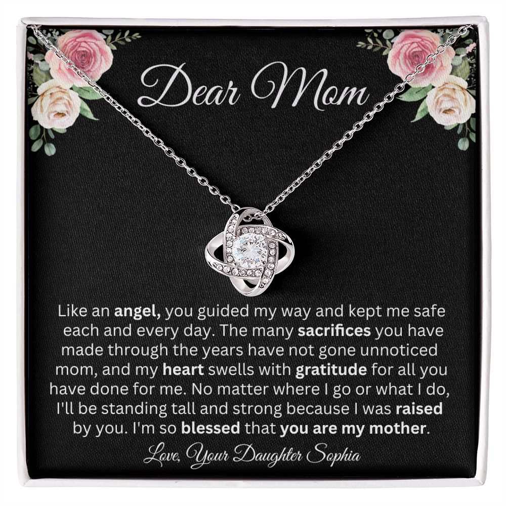 Dear Mom | You're My Angel | Love Knot Necklace