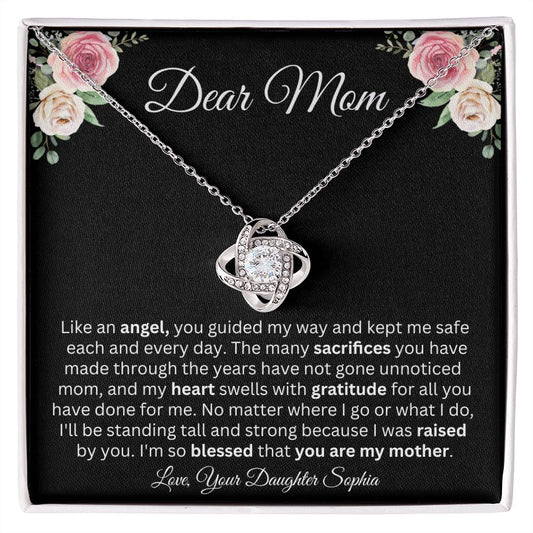 Dear Mom | You're My Angel | Love Knot Necklace