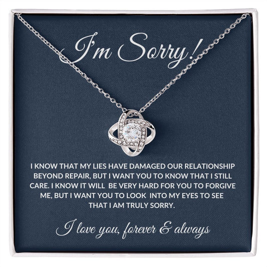 I'm Sorry| Love Knot Necklace