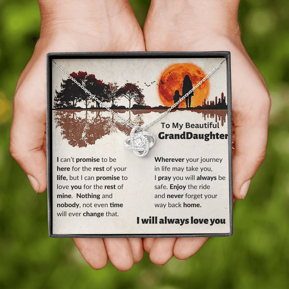 To My Granddaughter | Love Knot Necklace