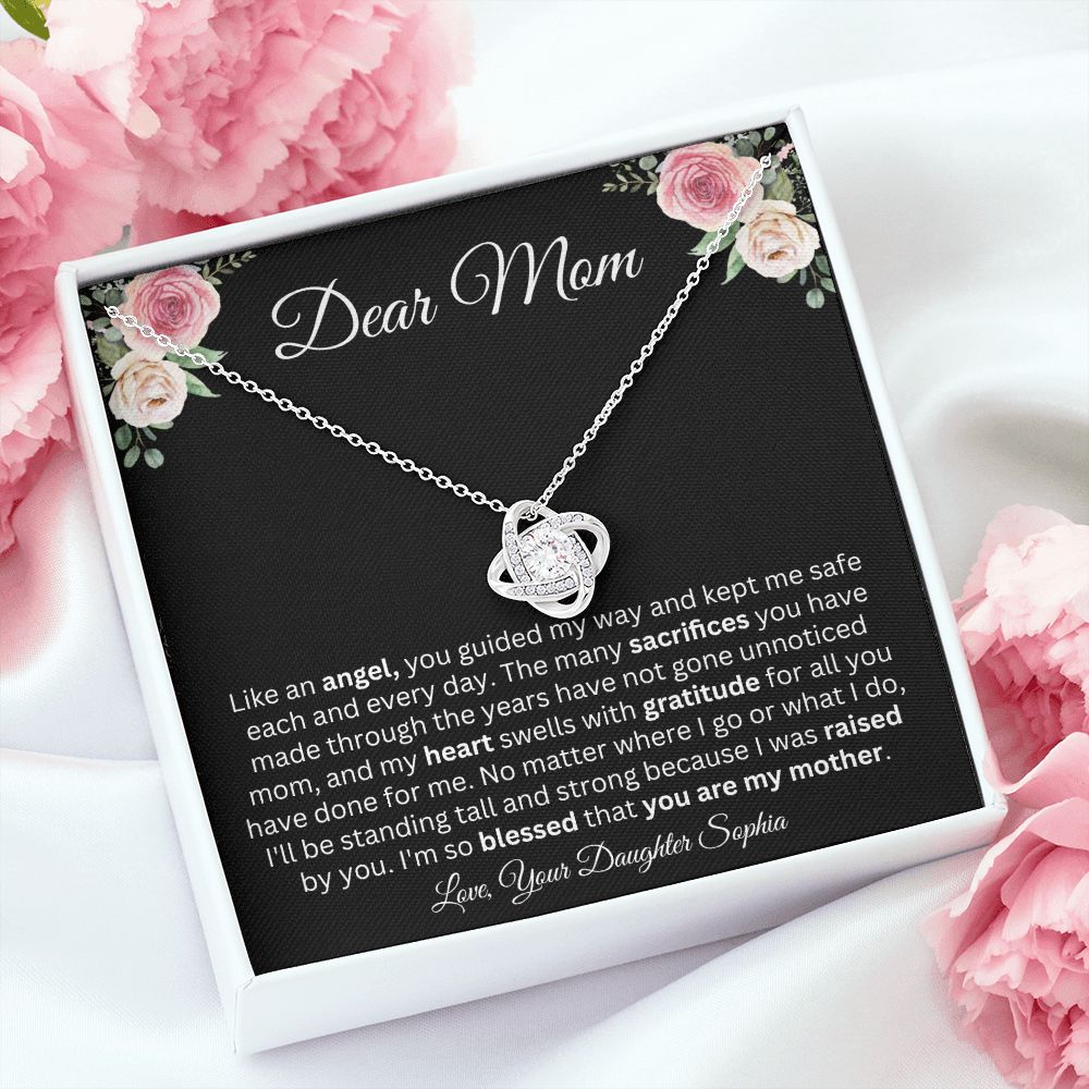 Dear Mom | You're My Angel | Love Knot Necklace