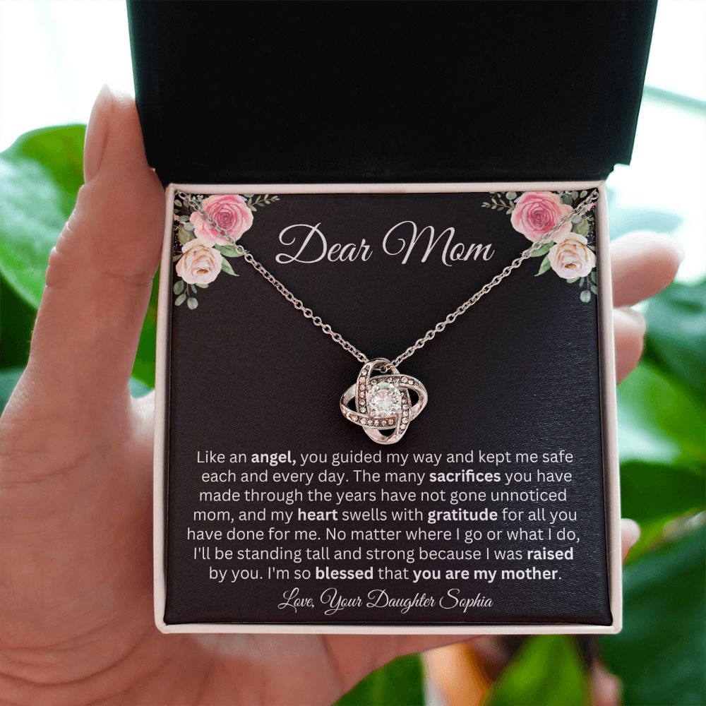 Dear Mom | You're My Angel | Love Knot Necklace
