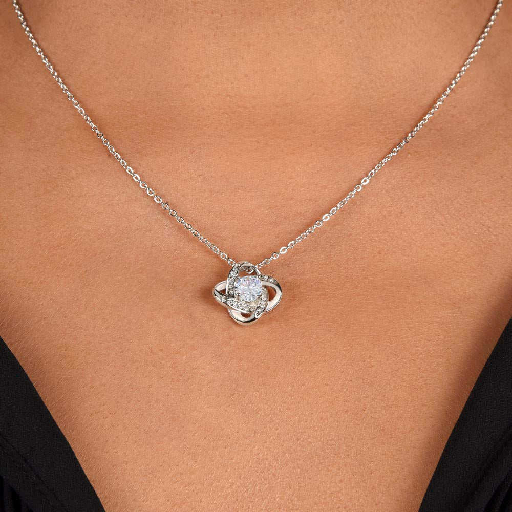 To My Granddaughter | Love Knot Necklace