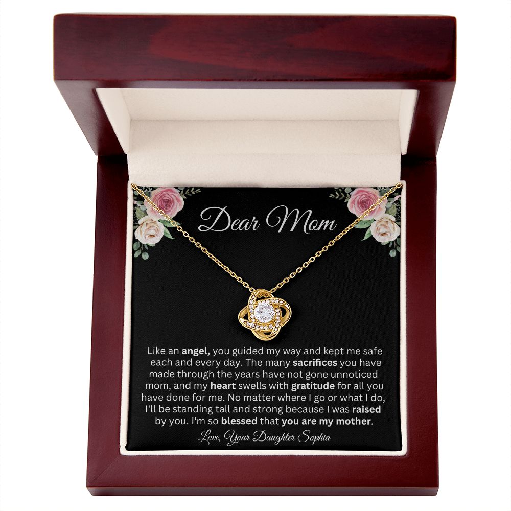 Dear Mom | You're My Angel | Love Knot Necklace