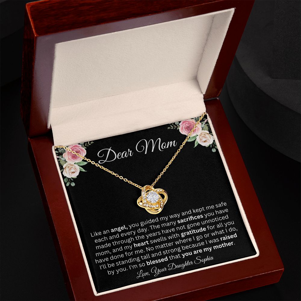 Dear Mom | You're My Angel | Love Knot Necklace