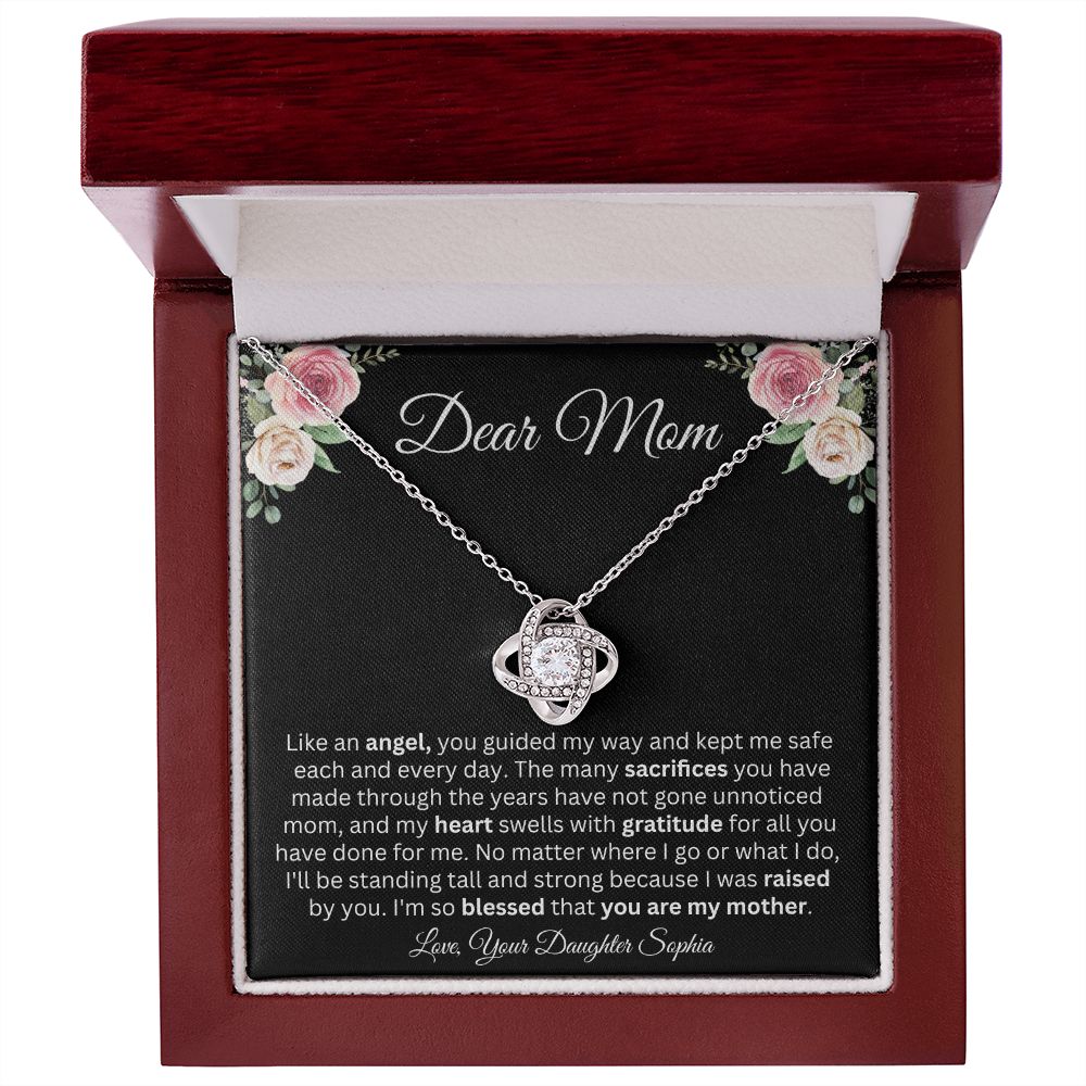 Dear Mom | You're My Angel | Love Knot Necklace