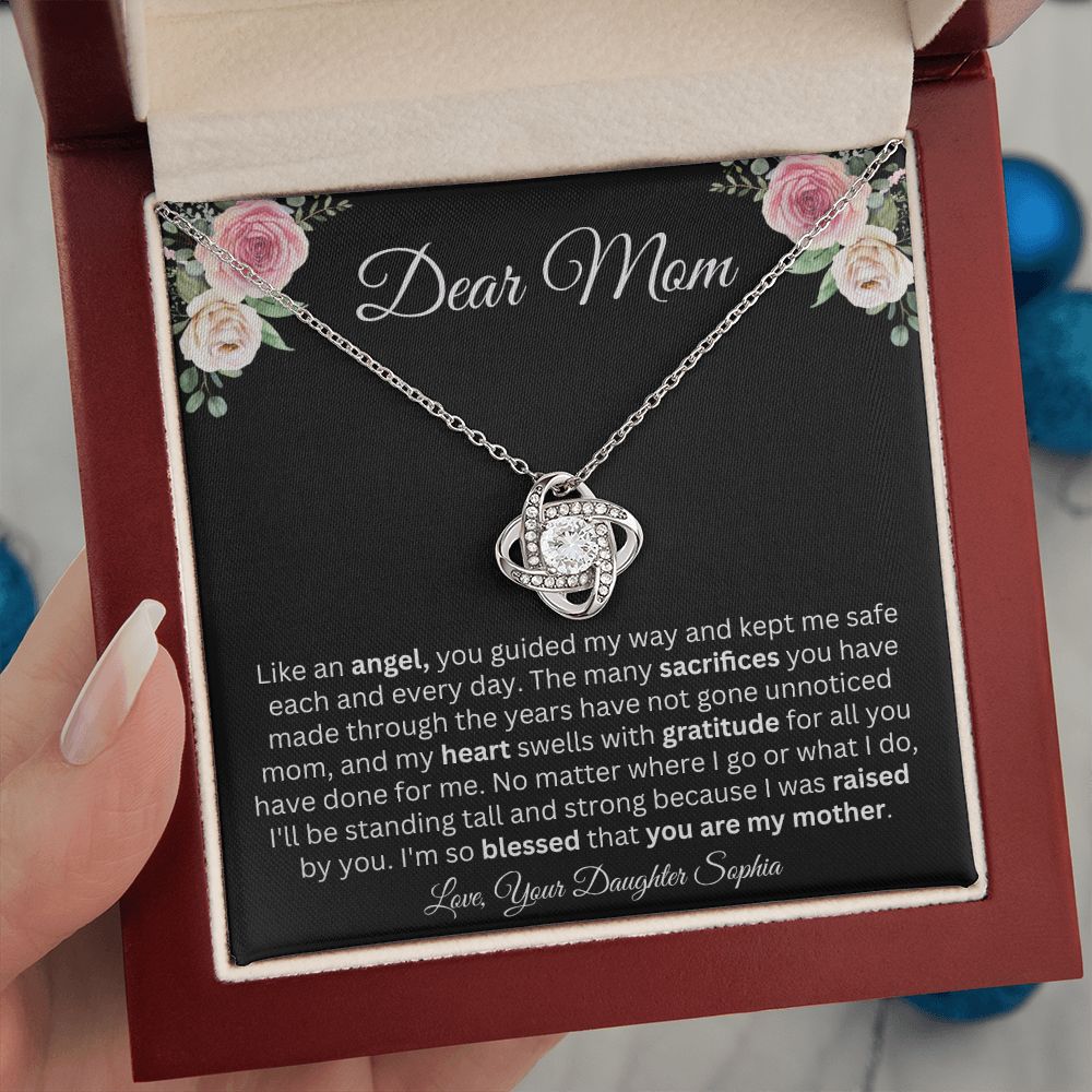 Dear Mom | You're My Angel | Love Knot Necklace